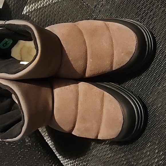 UGG CLASSIC KLAMATH MINI SUEDE TEXTILE WATERPROOF BURNT CEDAR SIZE 8 - Picture 4 of 6